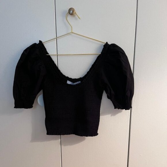 The Aiko Nap Top | Black Cotton | S - Picture 5 of 5